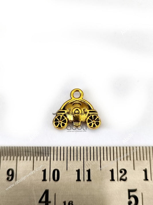 Golden carriage Charm fantasy princess royal Cinderalla CHMG129 1 charm