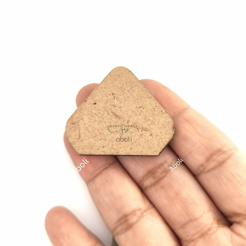 Blunt Cone Base for earrings Conical MDF shapes for fabricjewellery EMDFB9 2 pieces