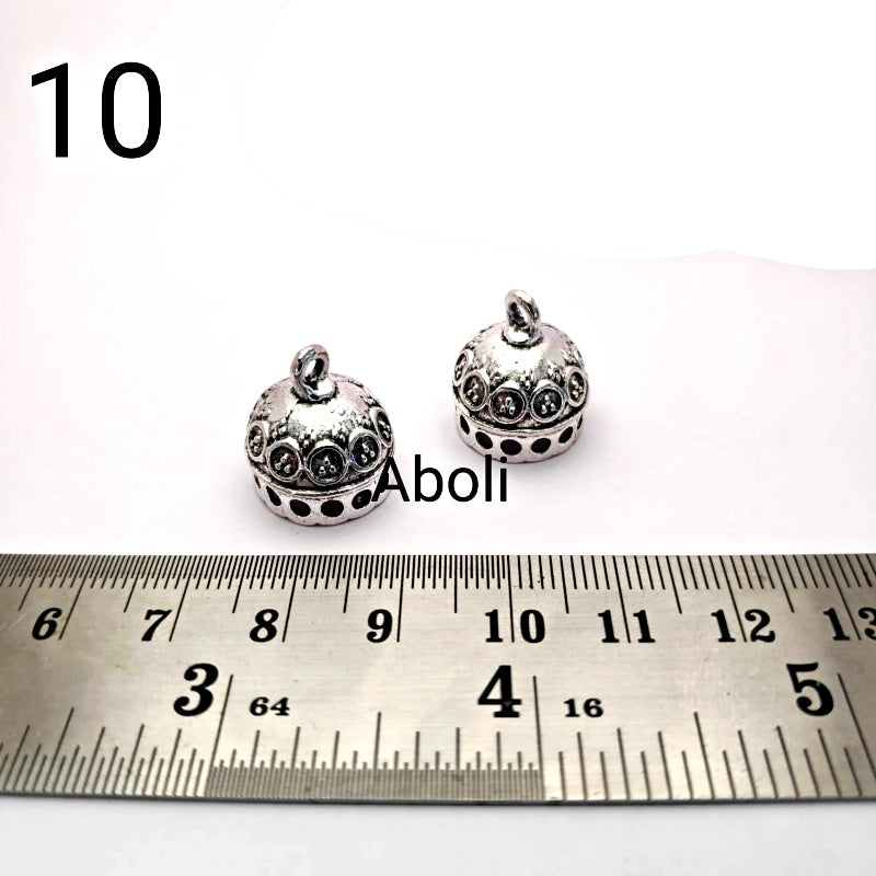Silver jhumka bases MJBS10