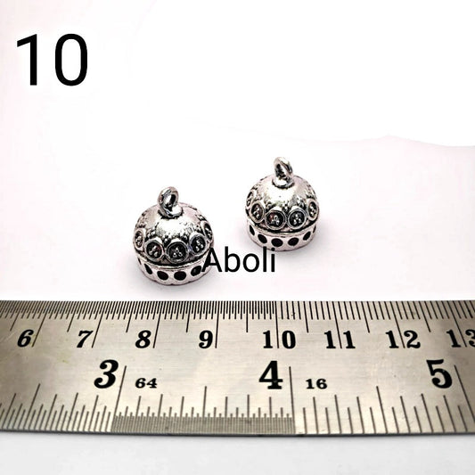 Silver jhumka bases MJBS10