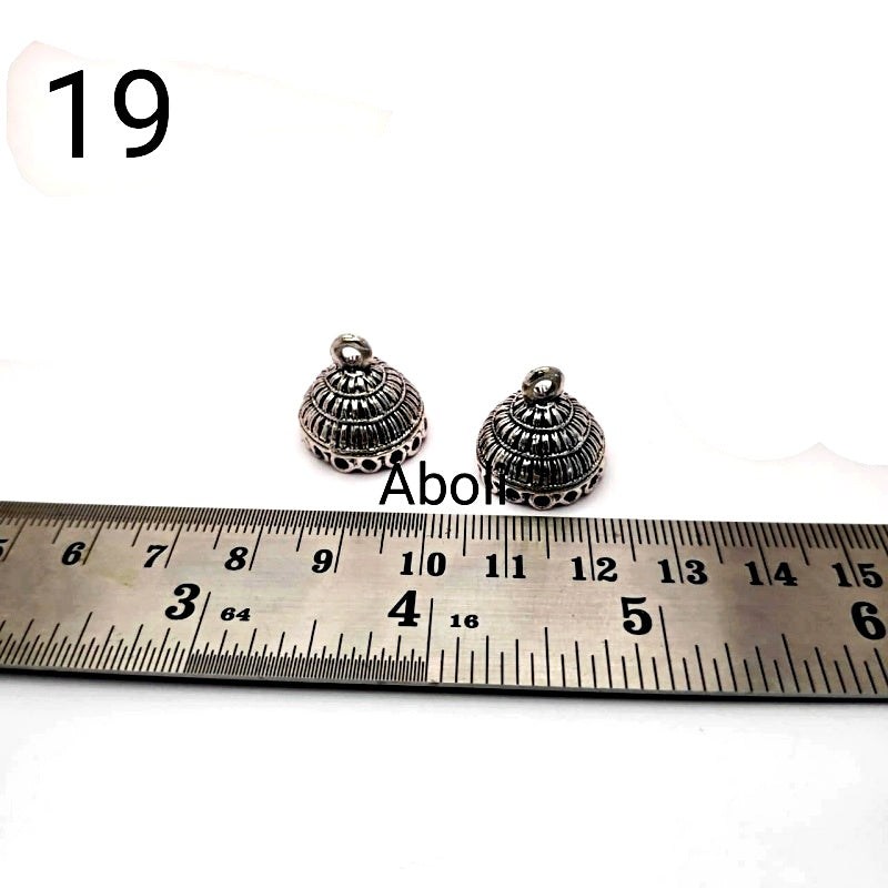 Silver jhumka bases MJBS19
