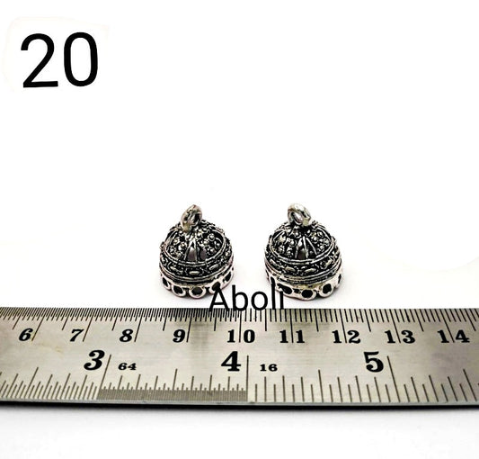 Silver jhumka bases MJBS20