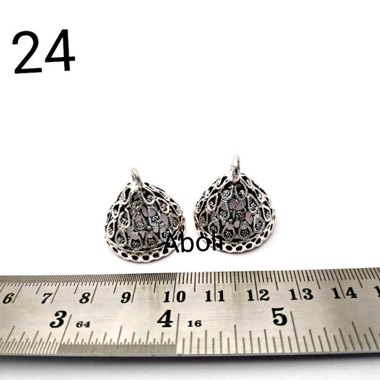 Silver jhumka base MJBS24