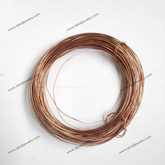 22 G Copper tarnish resistant Brass plated wire 22GCW