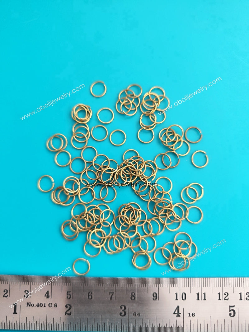 8 mm antique bronze jump ring tarnish resistant brass jump rings JRABB8 10 gm