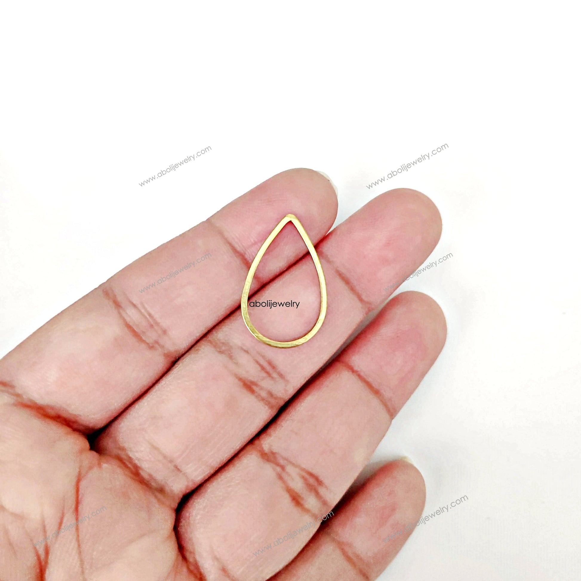 Raw Brass Drop resin bezel connector golden raw brass charm finding RBF14 1 charm