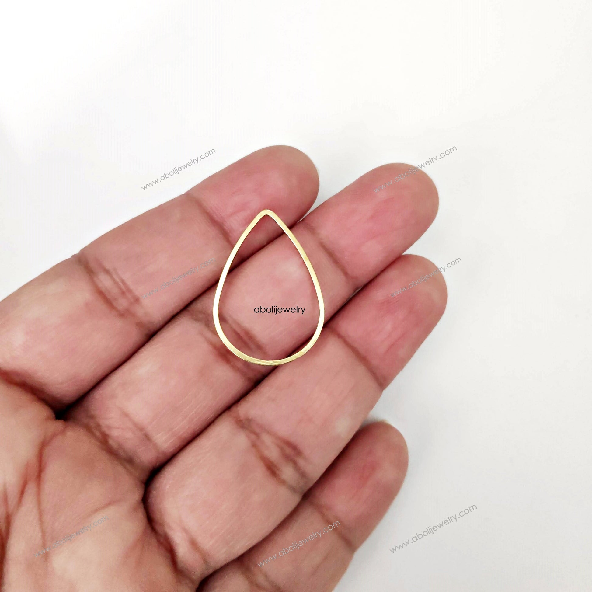 Golden raw Brass Drop connector resin bezel golden raw brass link connector bezel RBF15