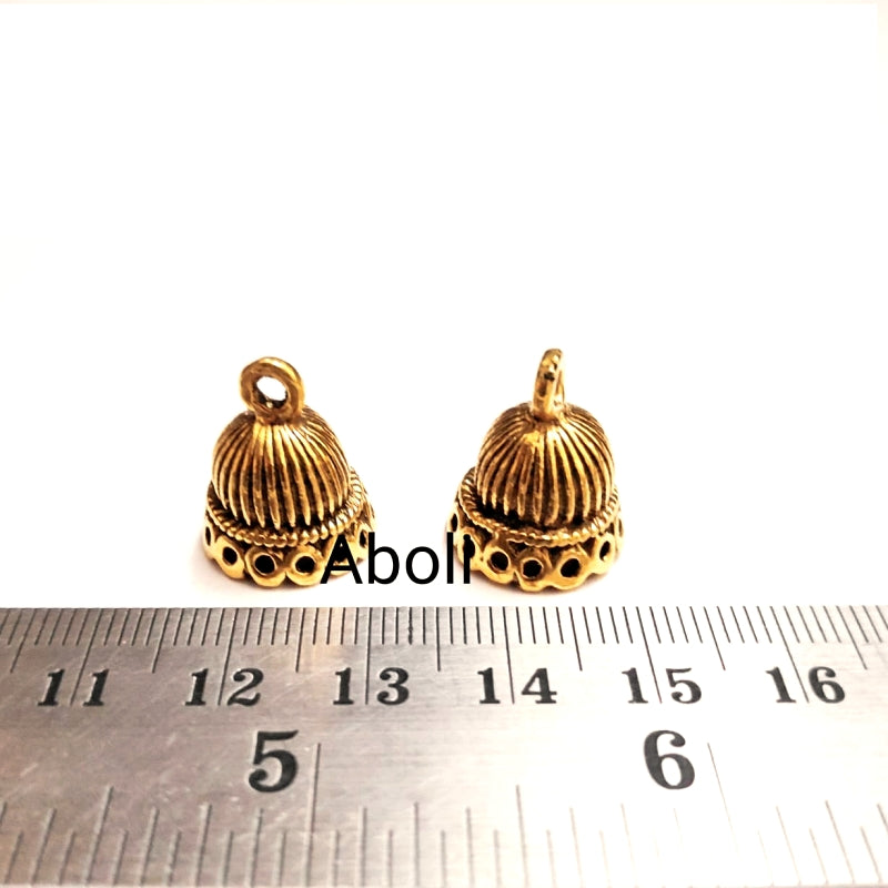 Golden Jhumka Earrings making golden jhumka base MJBG14