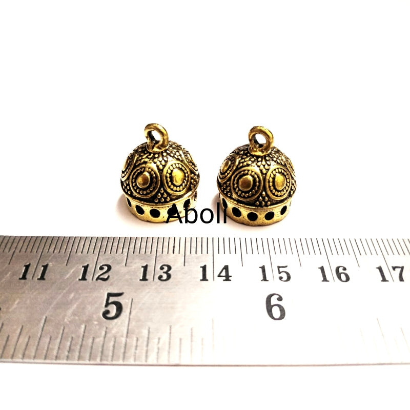 Golden Jhumka Earring Components golden jhumka base MJBG22