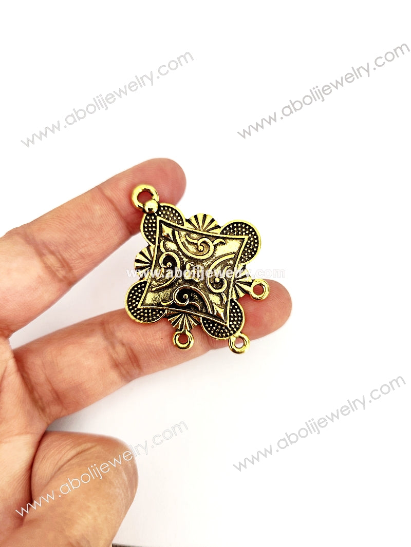 Golden pendant  GP26 - Jewelry Supplies