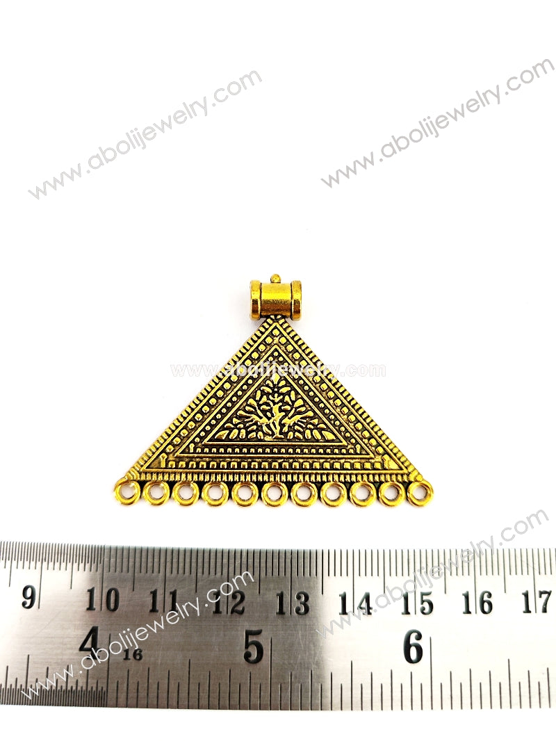 Golden pendant  GP27 - Jewelry Supplies