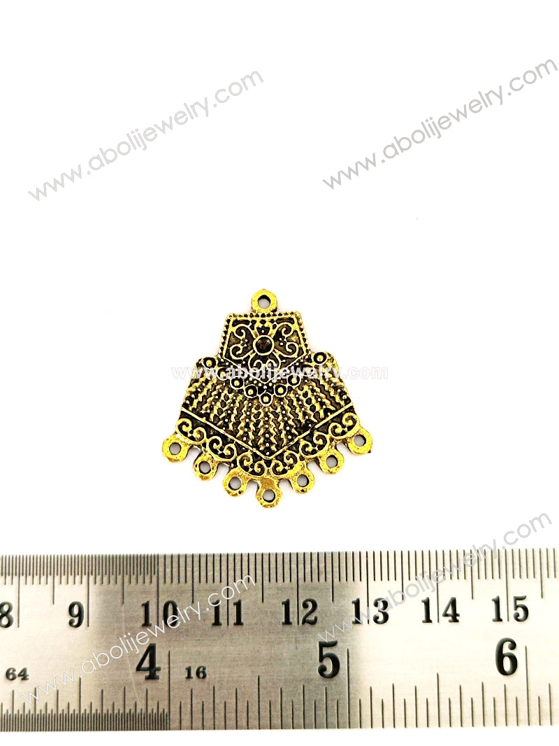 Golden pendant  GP27 - Jewelry Supplies
