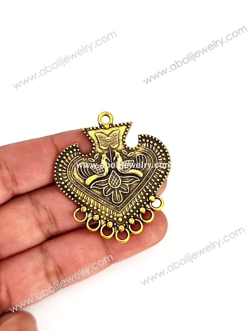 Golden pendant GP40 - Jewelry Supplies