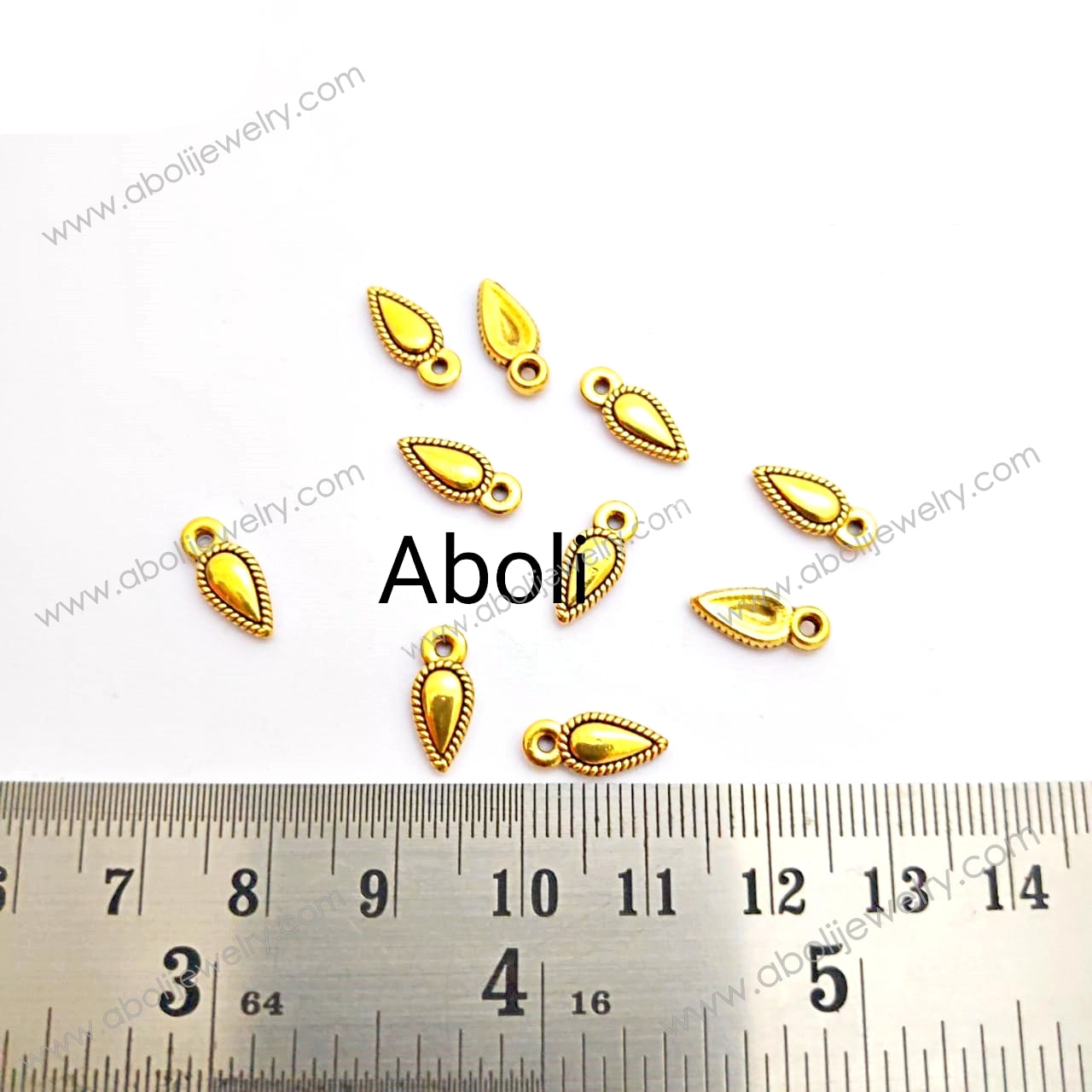 Golden drops Charm dangle charms CHMG02 10 charms