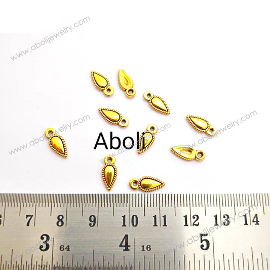 Golden drops Charm dangle charms CHMG02 10 charms