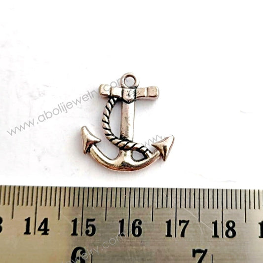 Silver anchor charm CHMS02 1 charm