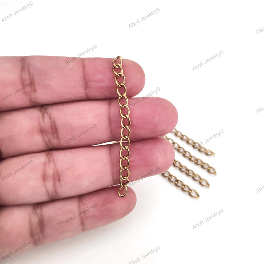 Antique golden extender chains brass extension chains BECAG