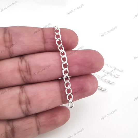 Silver Extender chains brass extension chains BECS