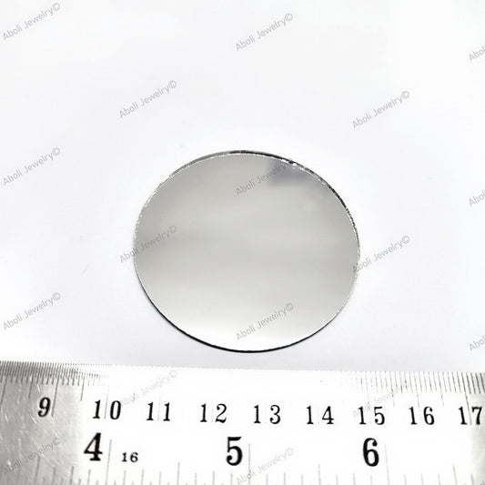 5 cm Big round mirror 50 mm Geometric mirror tile for lippan work mud mirror work shisha mirror shapes decorative mirror tiles