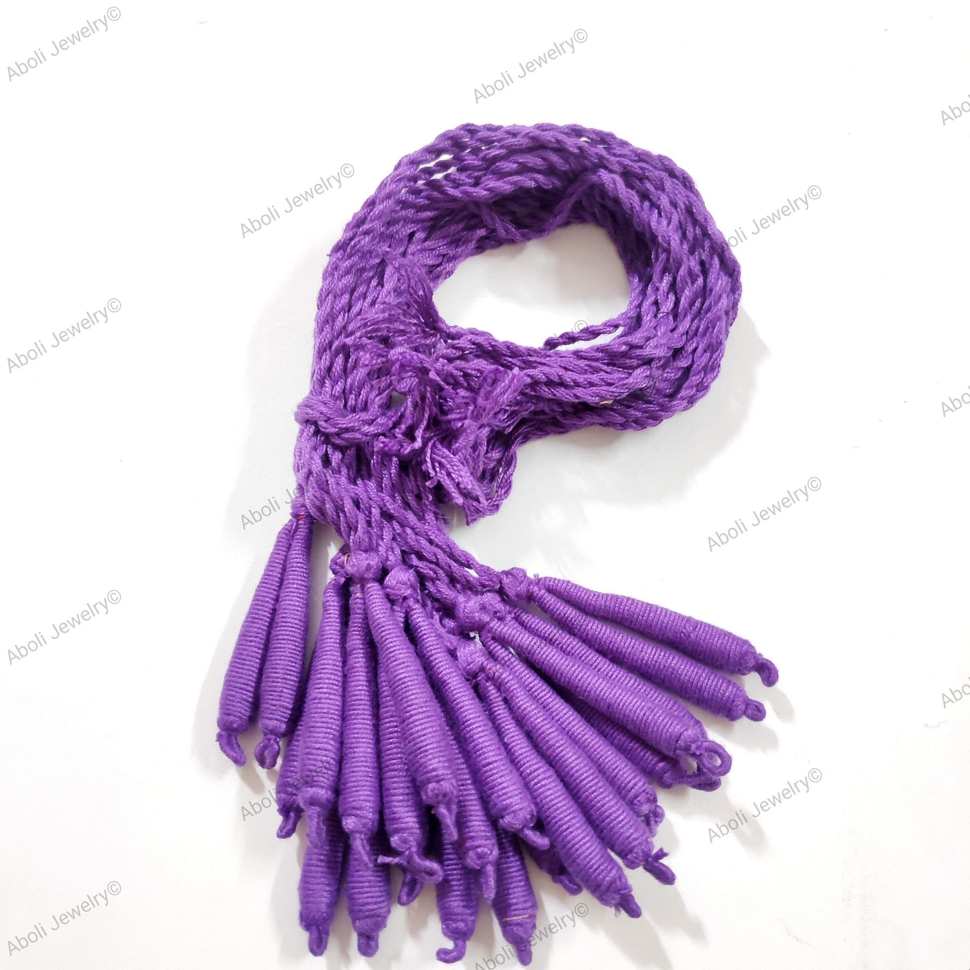 Purple Cotton dori premium quality necklace cord cotton back rope for necklace CDRD12