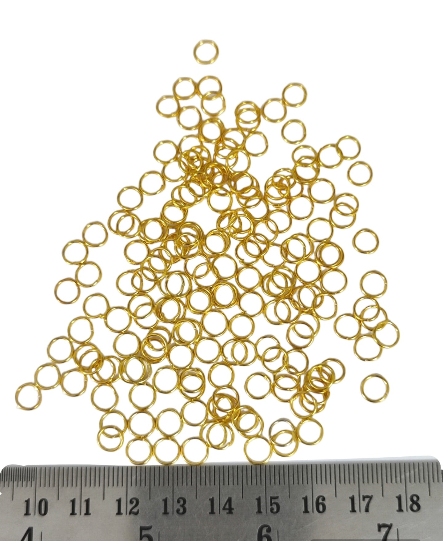 6 mm golden jump rings 6 mm standard metal jump ring JRN6G