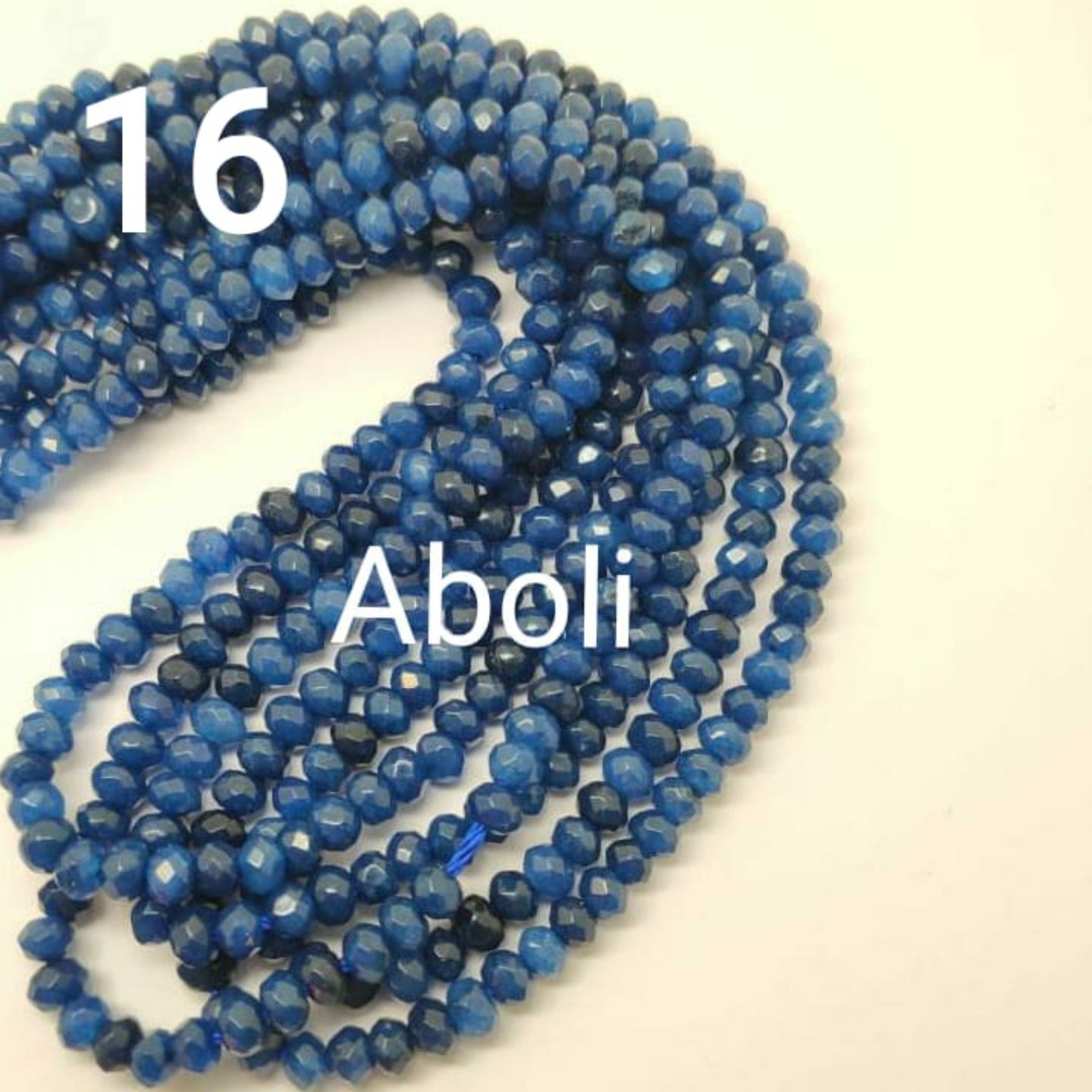 4 X 3 mm navy blue mm rondelle agate beads semiprecious gemstone beads RAB16