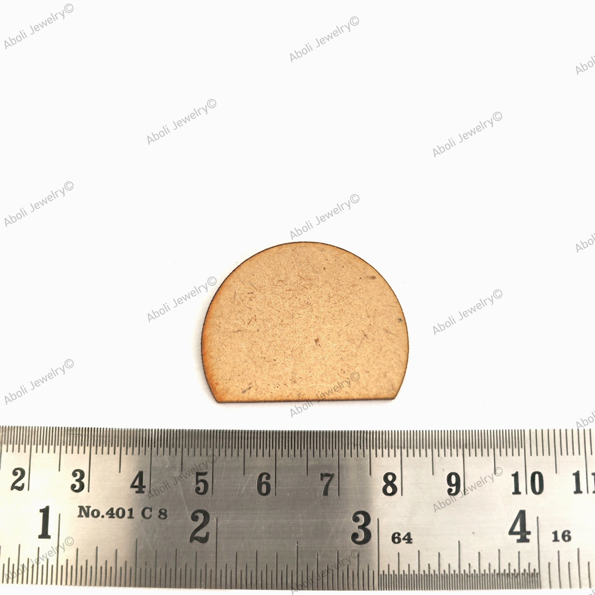 Dome Shaped Base for earrings for fabric jewellery EMDFB14 2 pieces