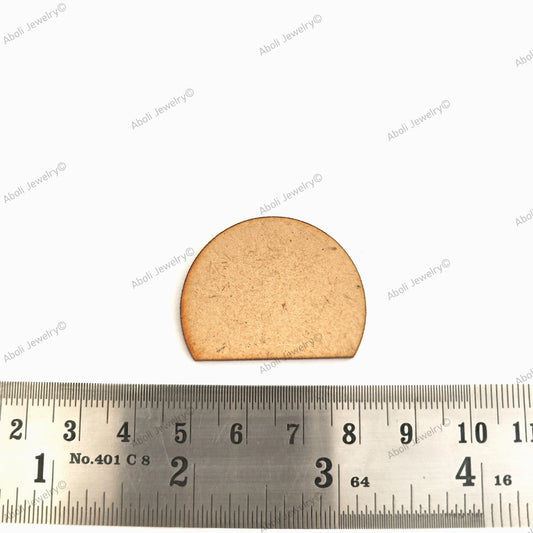 Dome Shaped Base for earrings for fabric jewellery EMDFB14 2 pieces