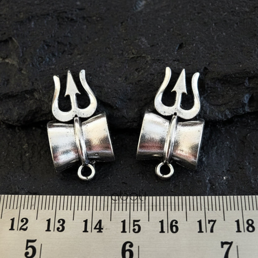 Silver earrings stud components metal earrings findings ESS60