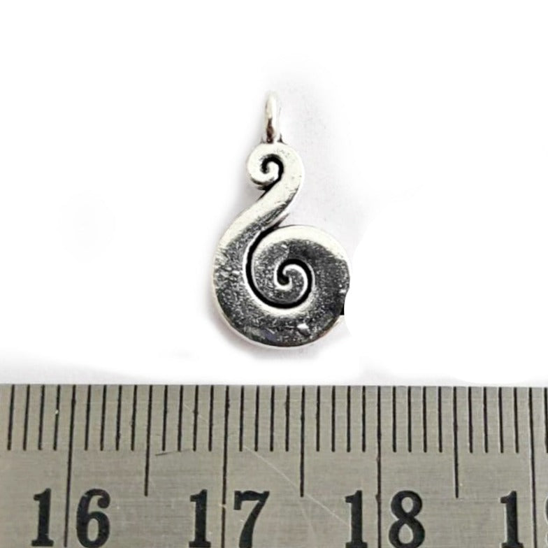 Silver Charm spiral charm CHMS29
