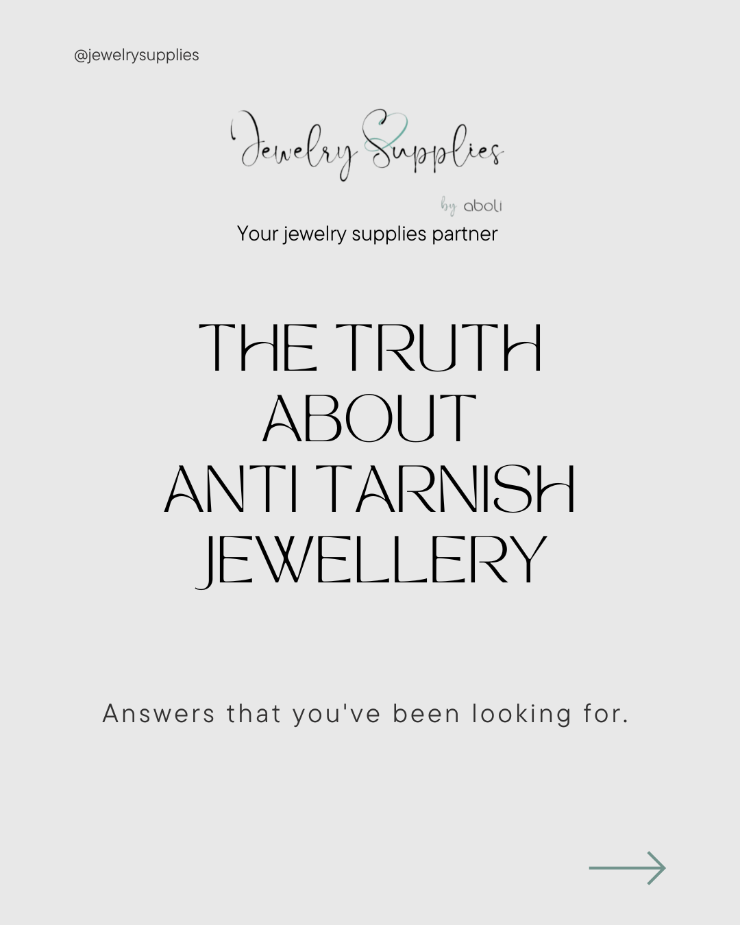 'Anti Tarnish Jewellery'- Explained