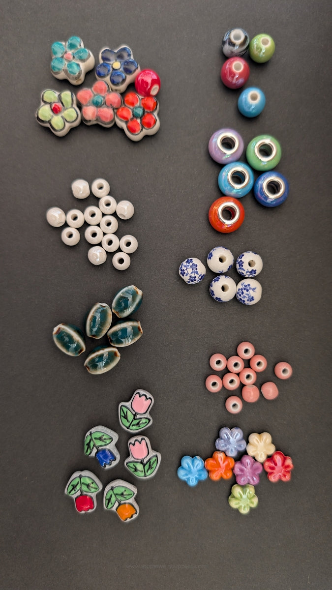 Porcelain beads