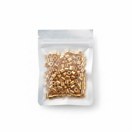 304 Stainless Steel tube Spacer Beads Gold