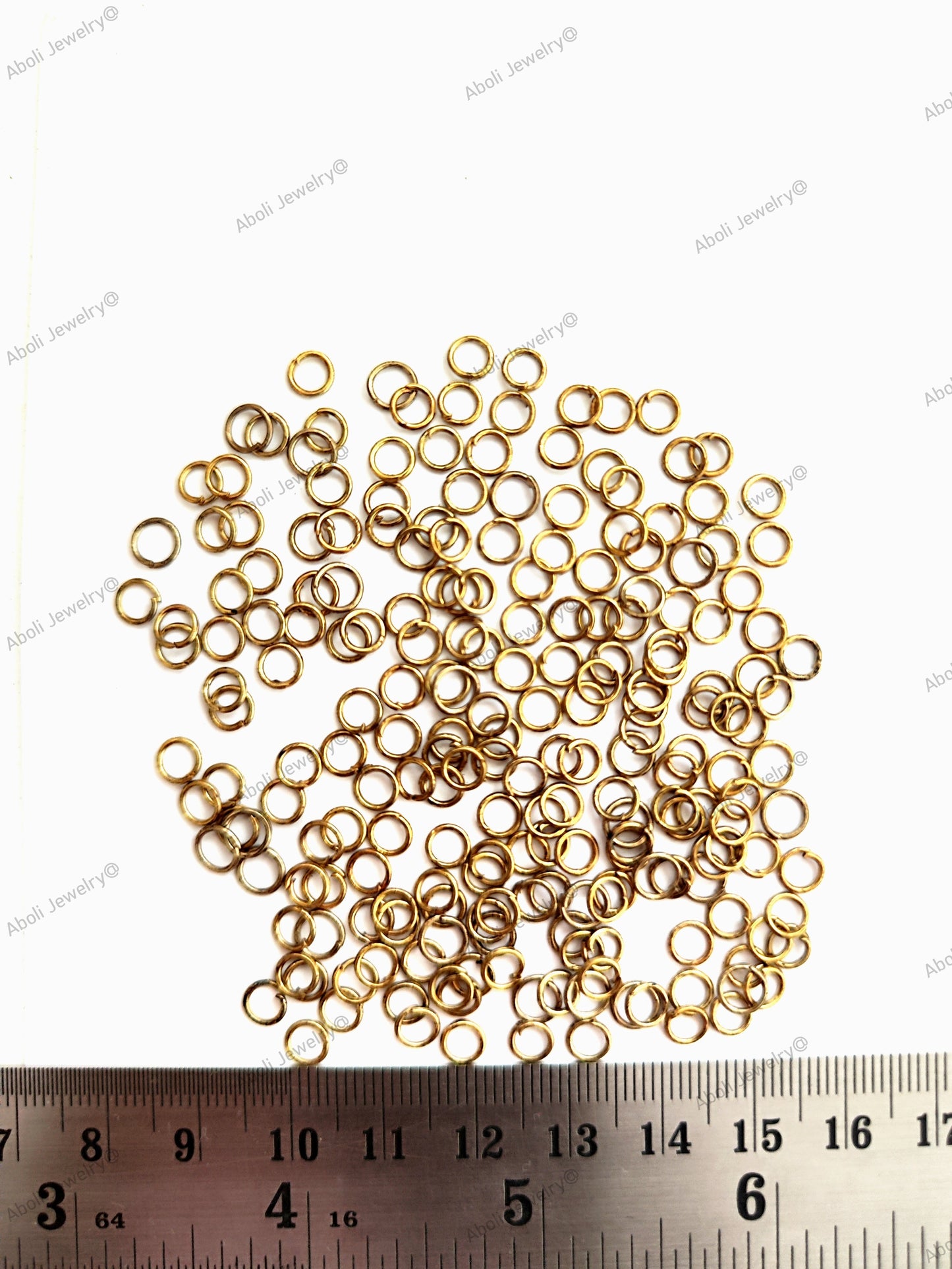 5 mm antique golden jump rings 5 mm standard metal jump ring JRN5AG