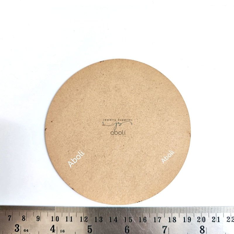 4 inch circle M D F Base MDF pendant base for lippan art, painting, fabric, Decoupage jewellery and crafts PMDFB22