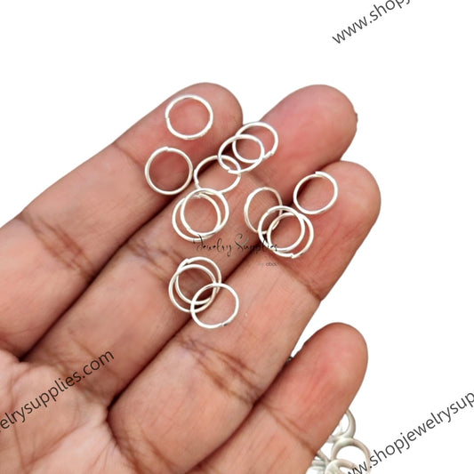 8 mm silver jump rings 8 mm standard metal jump ring JRN8S