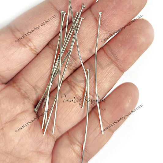 304 Solid stainless steel Head Pin 5 cm headpins SSHPS50