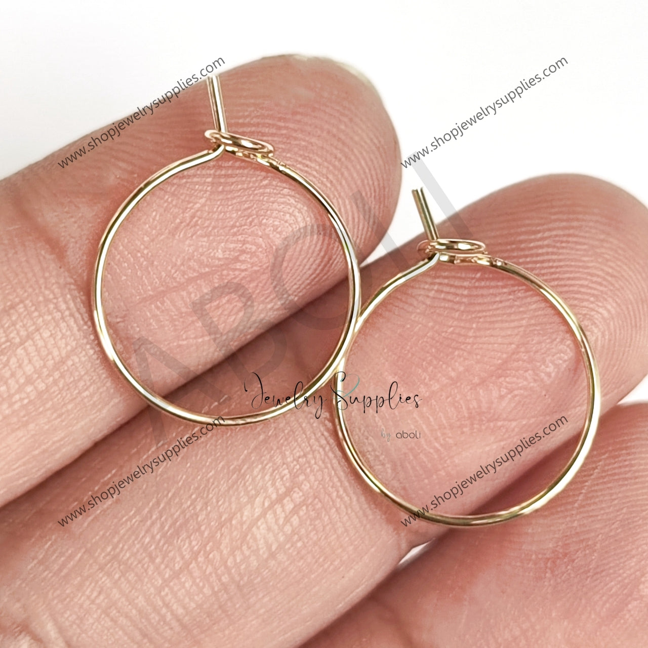 316 Surgical stainless steel 18 K gold plated earring hoops 15 mm earring huggies hypoallergenic Premium SSEHG15