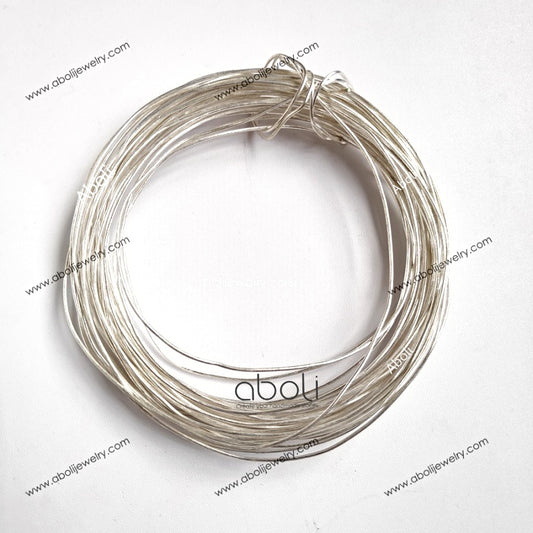 18 G silver tarnish resistant Brass plated wire 18GSW
