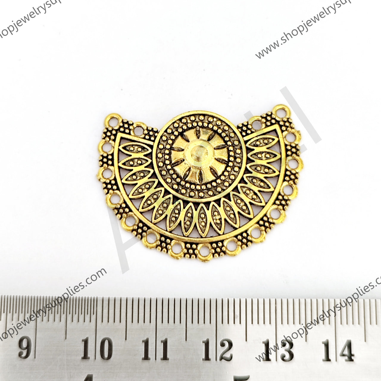 Golden pendant base fabric jewellery pendant connector GP16