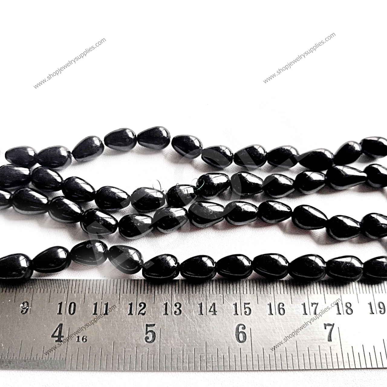 10x8 mm glass bead drop shaped glass beads beaded jewellery making GBD103 full strand