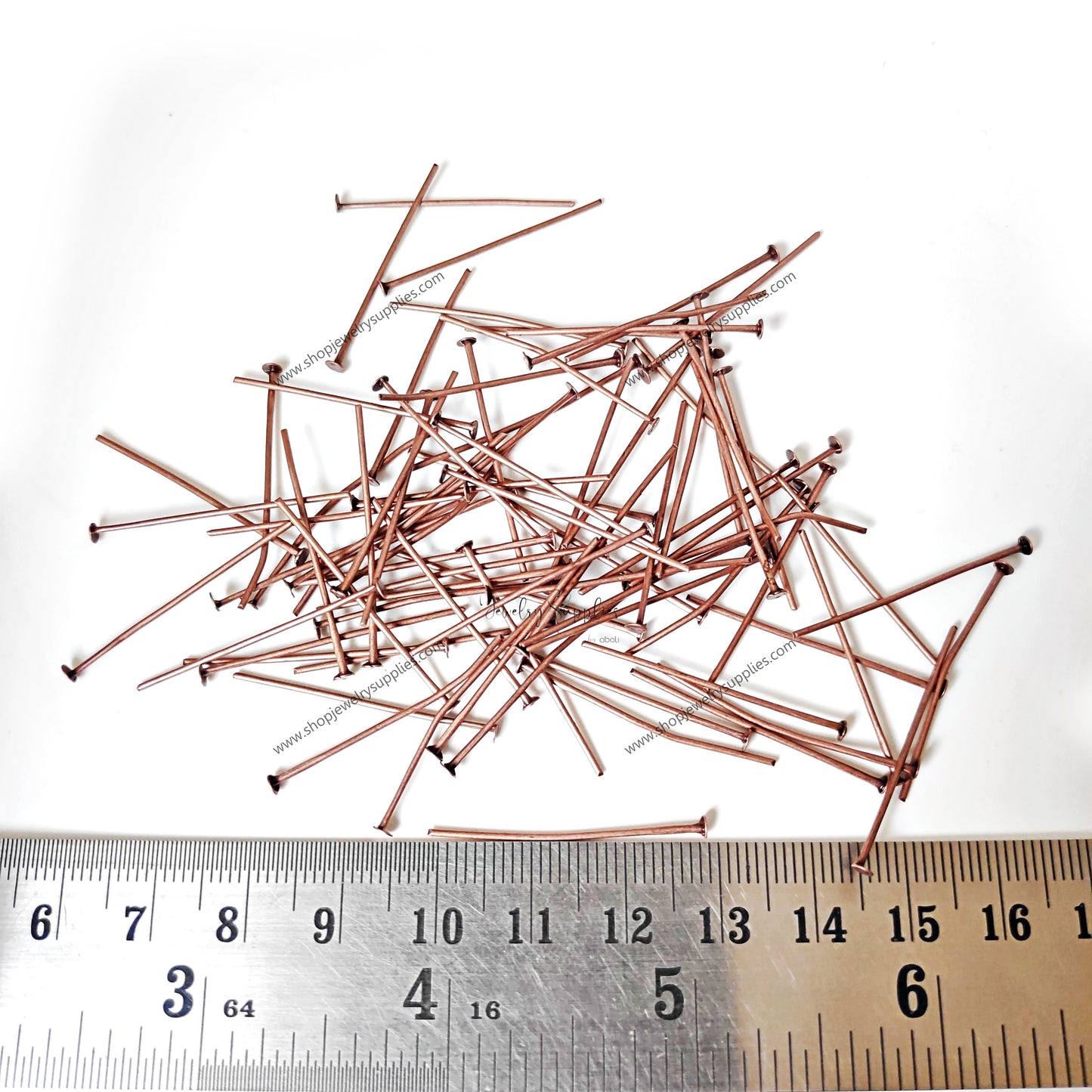 3 cm copper head pins standard metal headpin 3 cm HPCS3