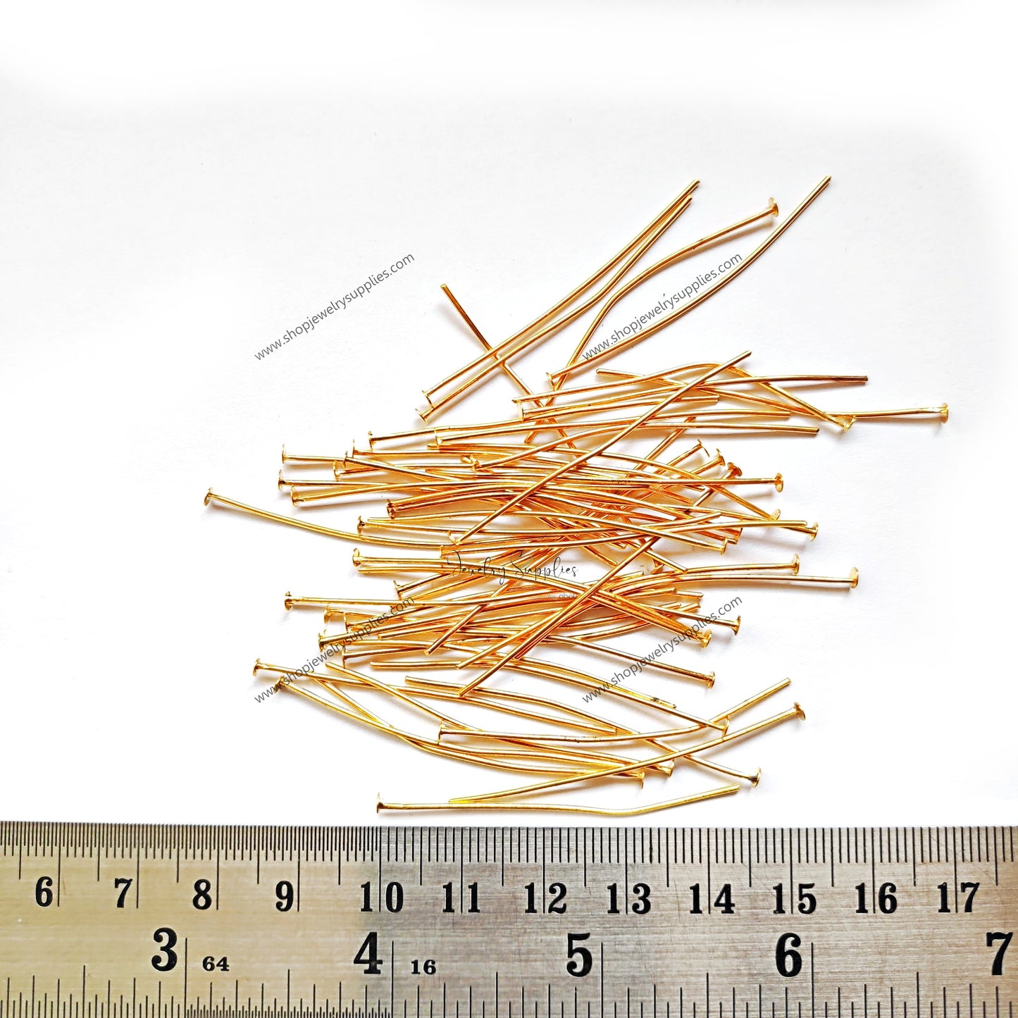 4.5 cm golden head pins standard metal headpin HPGS45