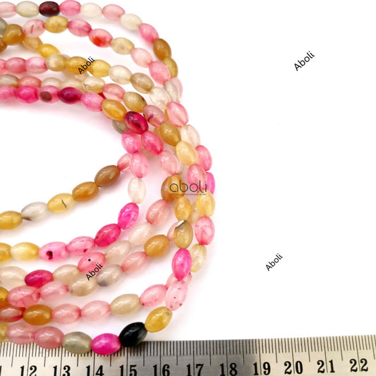 Oval Onyx beads Natural gemstone OXB22