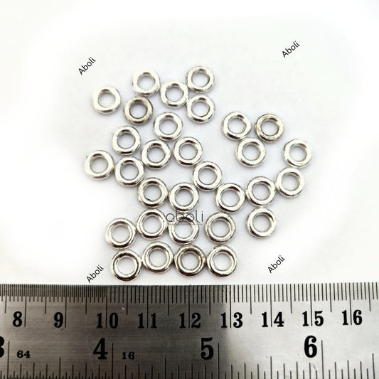 Silver rings spacer beads SSB113