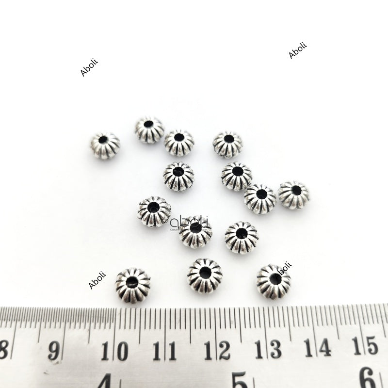 Silver spacer beads SSB125