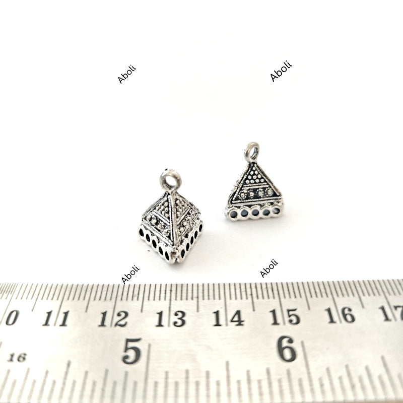 Triangle Silver jhumka bases MJBS86