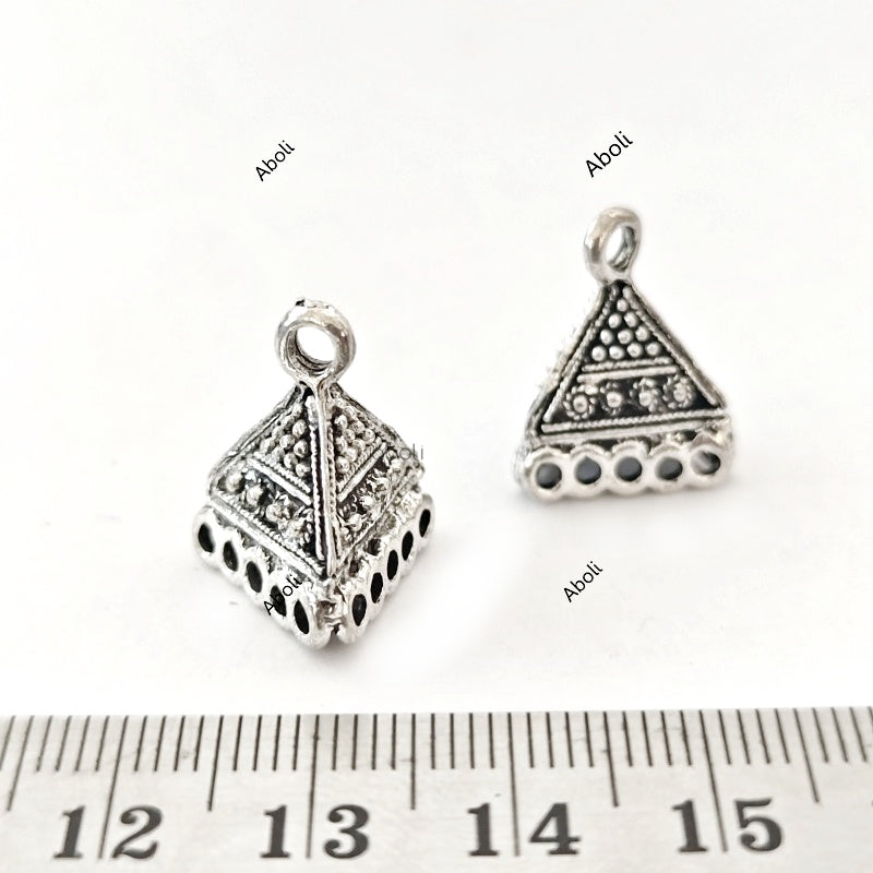 Triangle Silver jhumka bases MJBS86