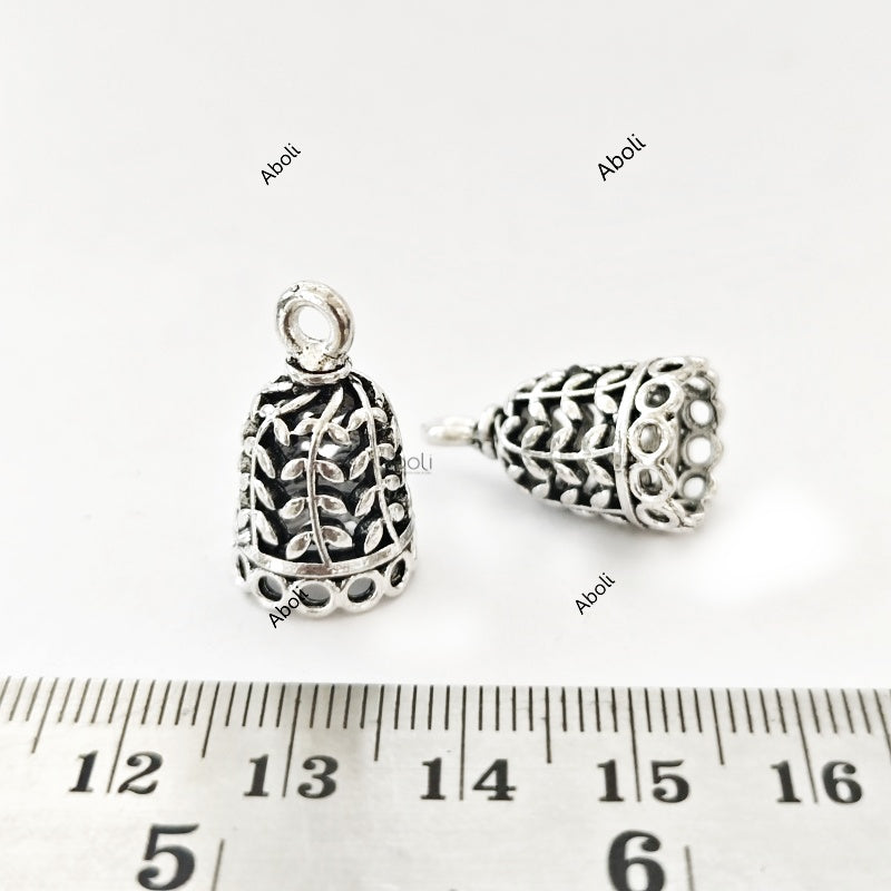 Silver jhumka bases MJBS87