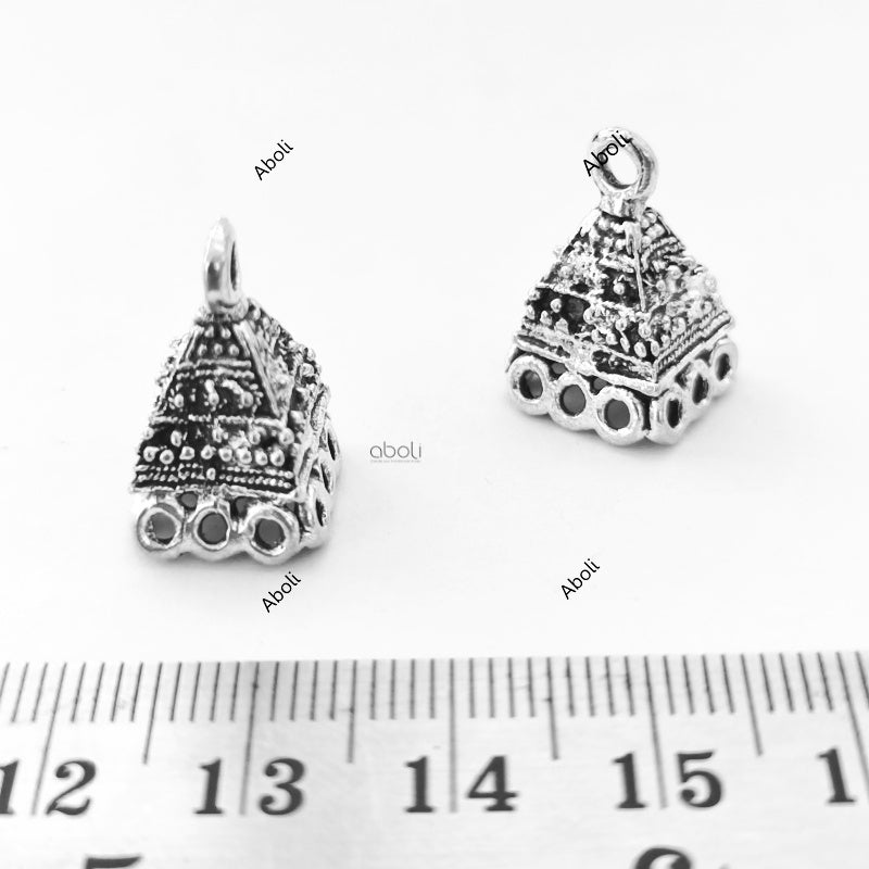 Silver jhumka bases MJBS88